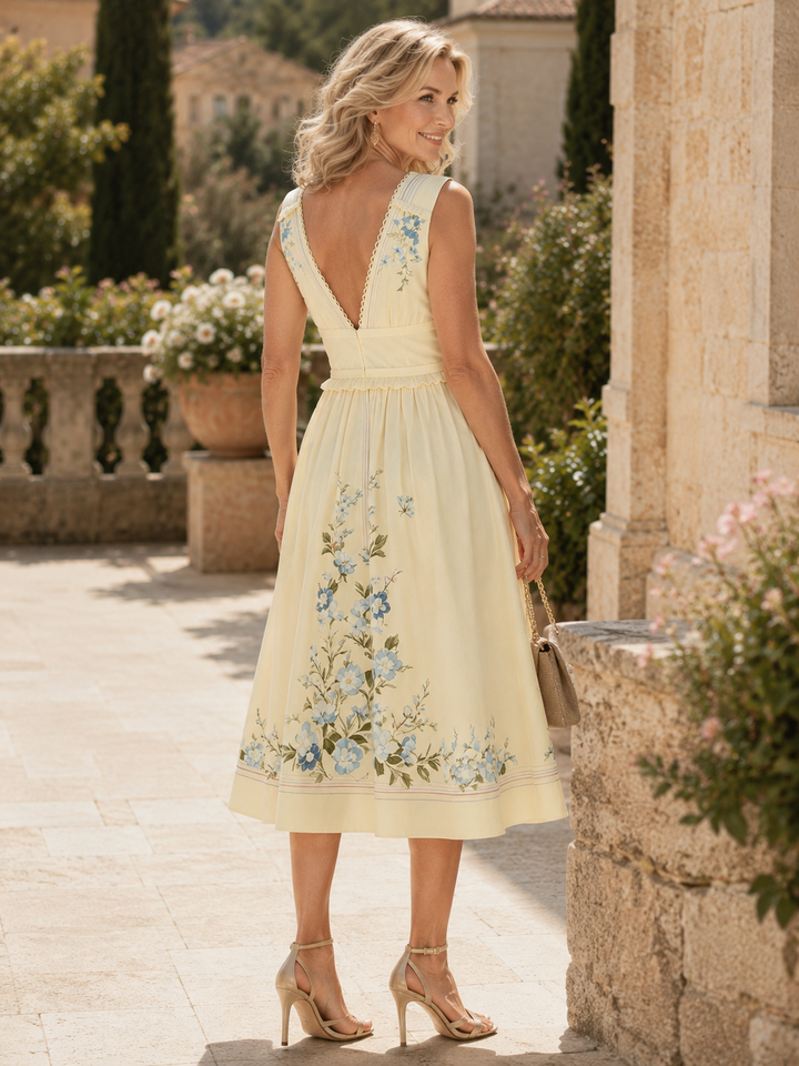 Rosalie™ | Blossom Grace Midi Dress