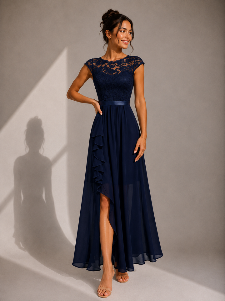 Rosalind™ | Graceful Lace Cocktail Maxi Dress