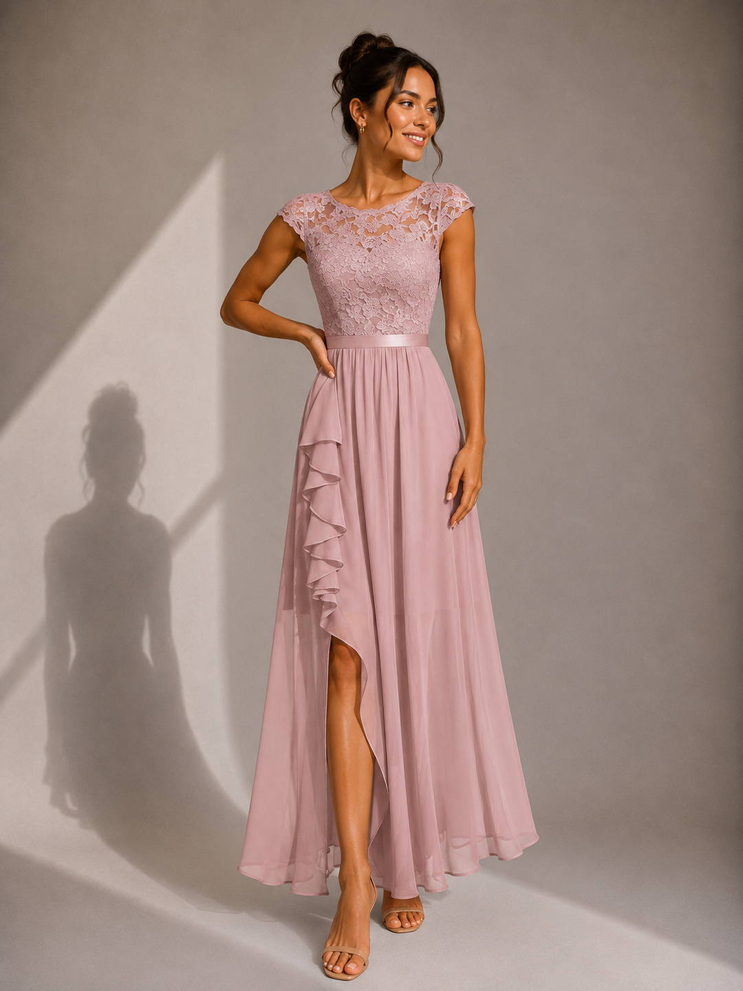 Rosalind™ | Graceful Lace Cocktail Maxi Dress