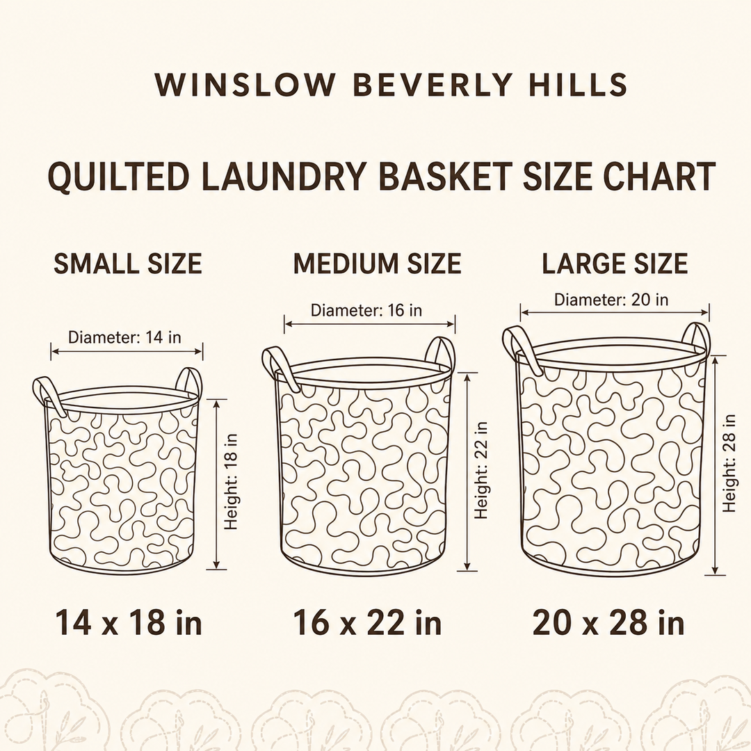 Bee | Quilted Laundry Basket
