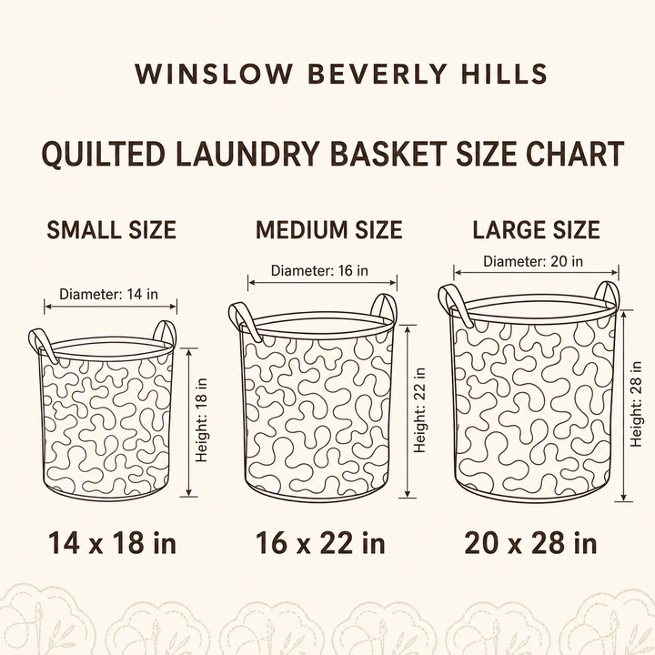 Bee | Quilted Laundry Basket