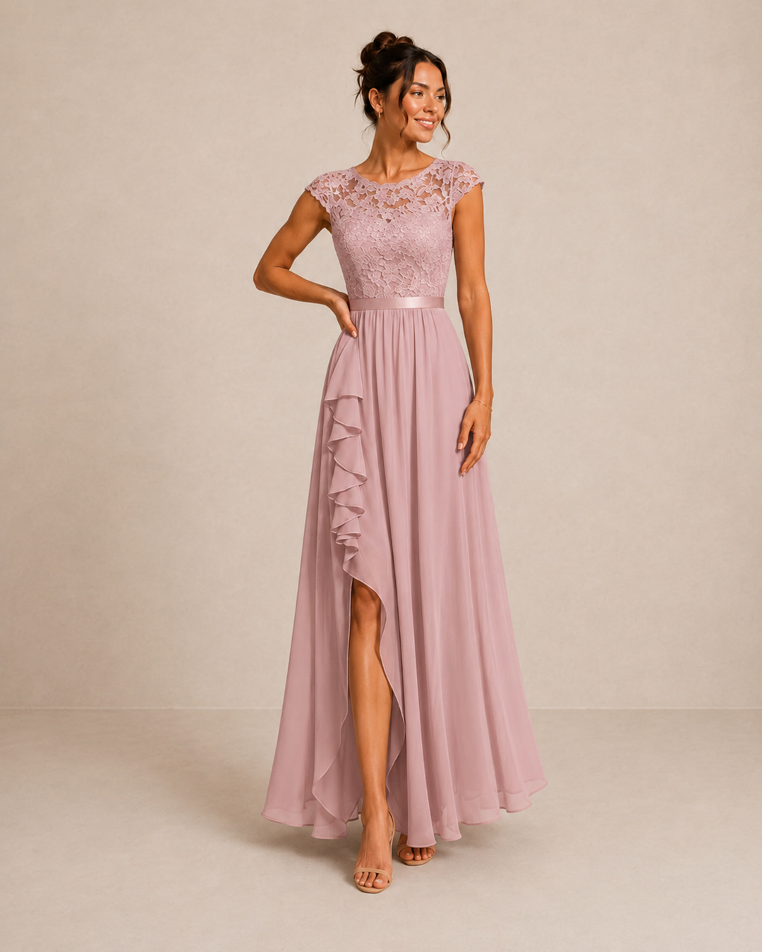 Rosalind™ | Graceful Lace Cocktail Maxi Dress
