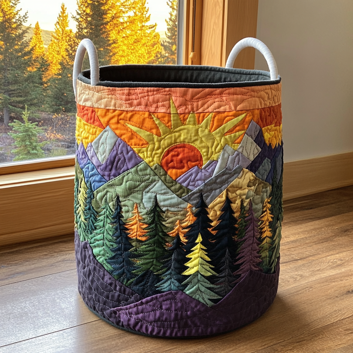Sunshine | Quilted Laundry Basket