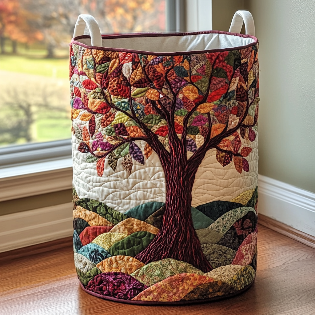 Forest Spirit | Quilted Laundry Basket