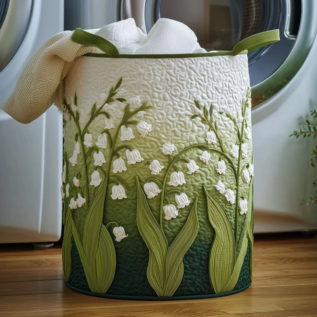 Lily of the Valley | Quilted Laundry Basket