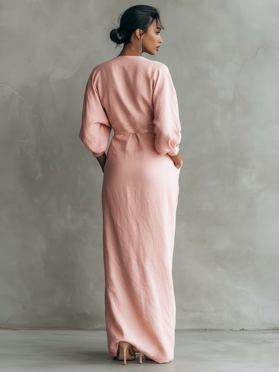 Karen | Elegant V-Neck Maxi Dress