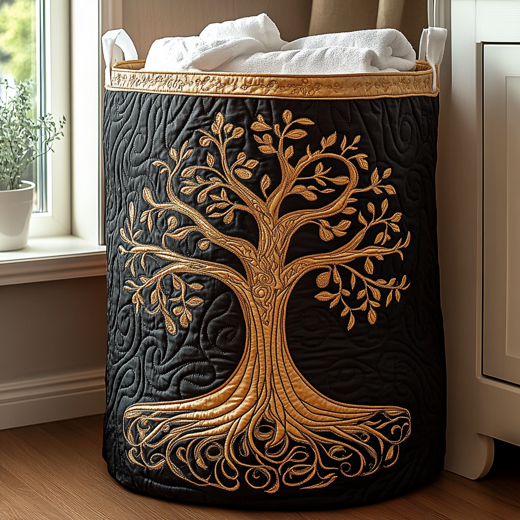 Forest Spirit | Quilted Laundry Basket