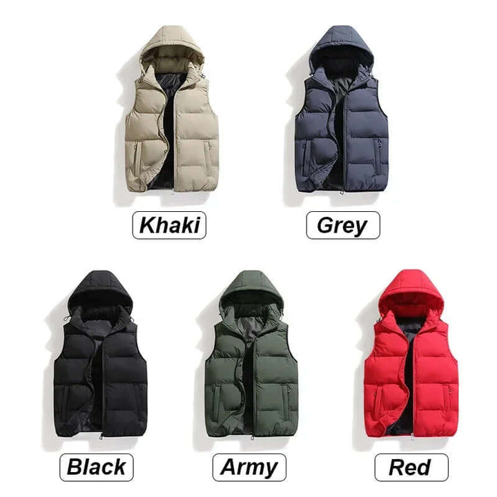 Haris - Waistcoat with detachable hood