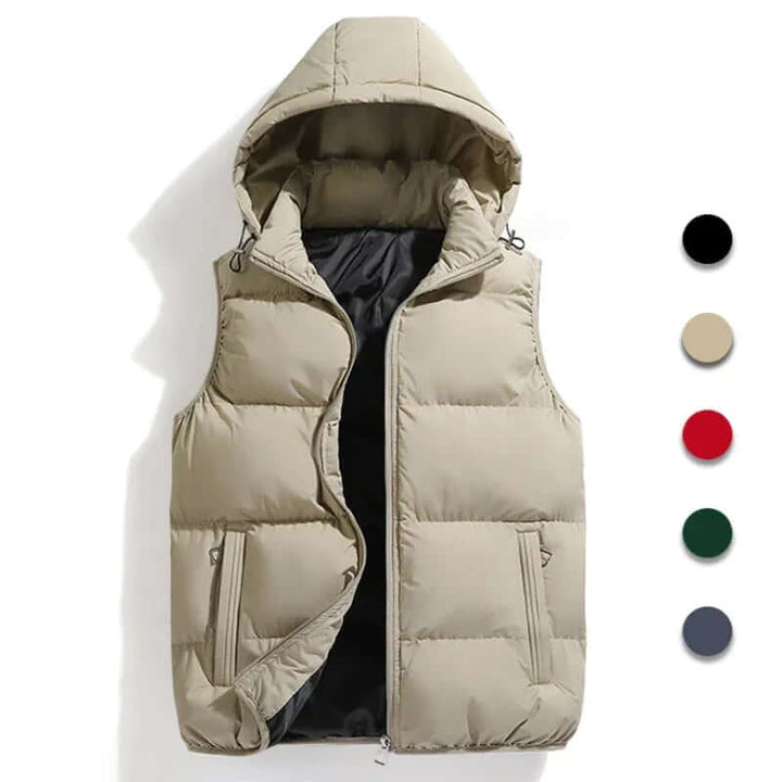 Haris - Waistcoat with detachable hood