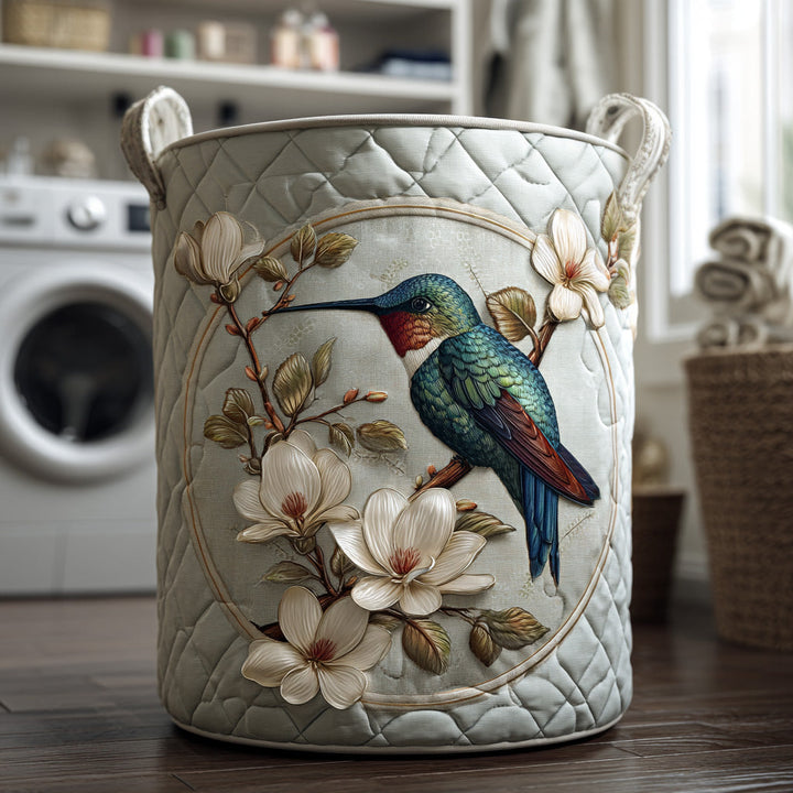 Daisy | Hummingbird Lace Quilted Laundry Hamper