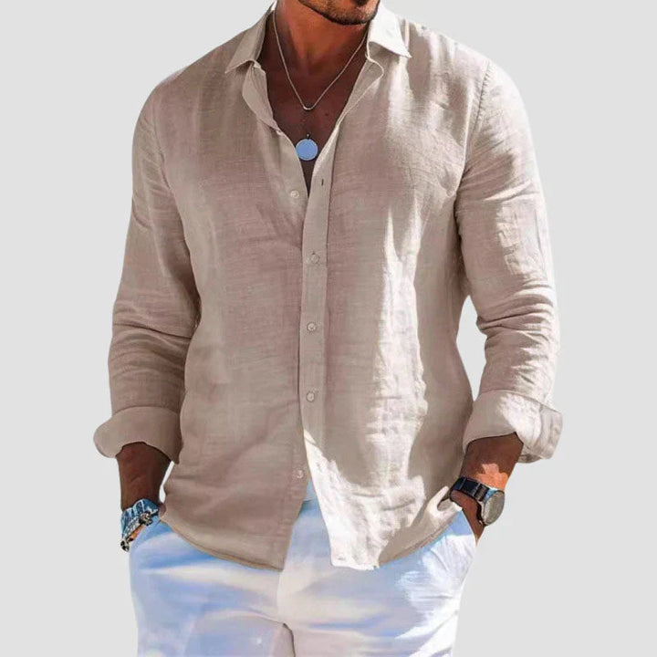 Portofino – Men’s Evening Linen Shirt