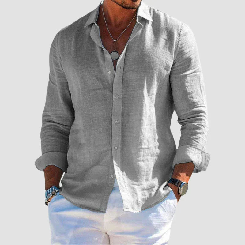 Portofino – Men’s Evening Linen Shirt