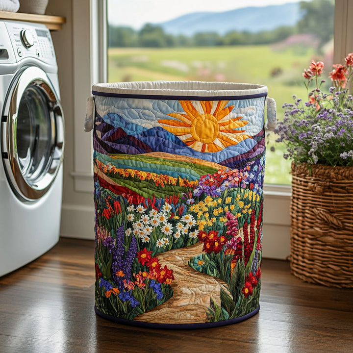 Meadow Song | Quilted Laundry Basket