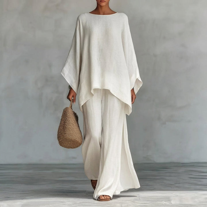 Cristina | Two-Piece Set with Long Sleeves and Loose Trousers