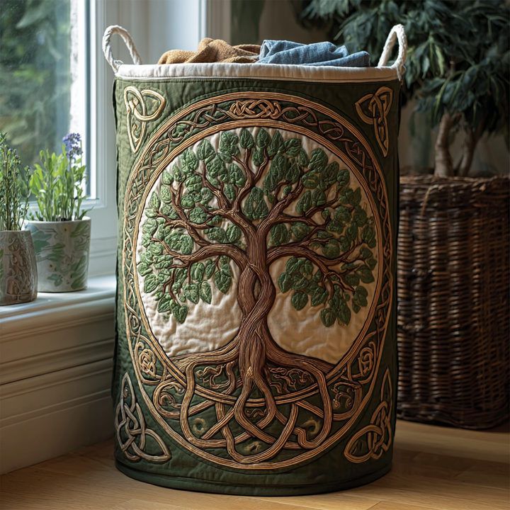 Forest Spirit | Quilted Laundry Basket