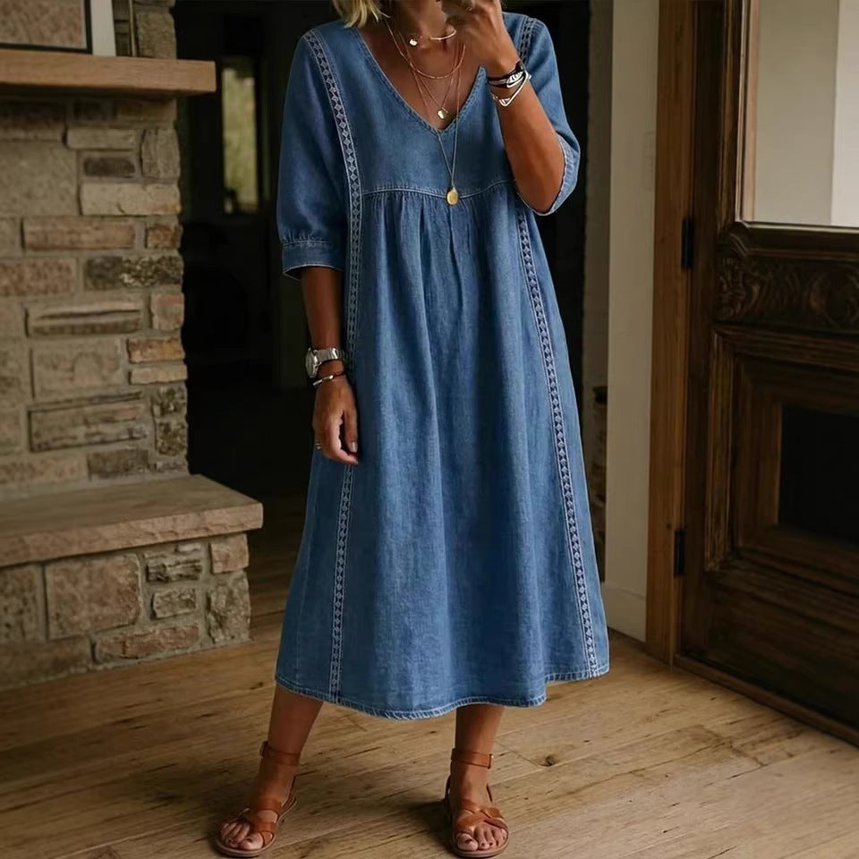 Margot™ Denim Midi Dress