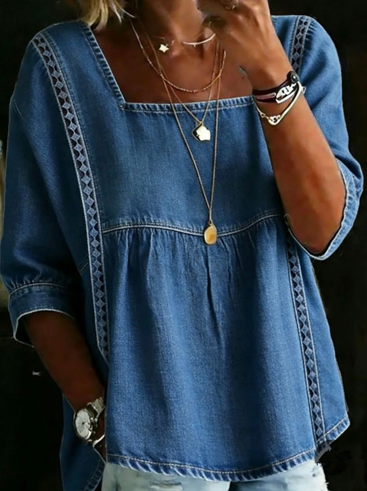 Madeline Denim Maxi Dress