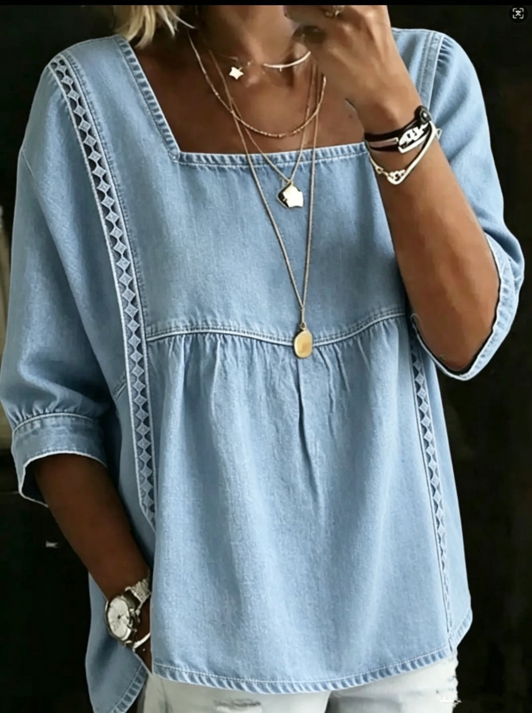 Madeline Denim Maxi Dress