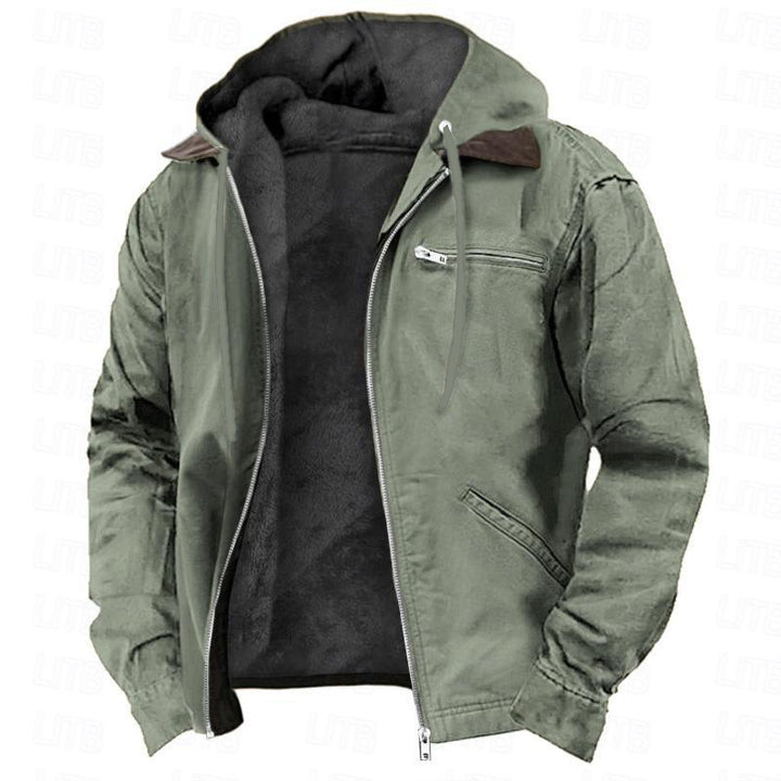 Yorkshire Fleece-Lined Hooded Jacket