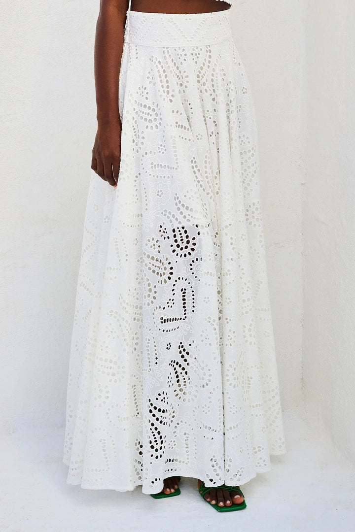 Linda | Women’s Flowy Eyelet Set Dress