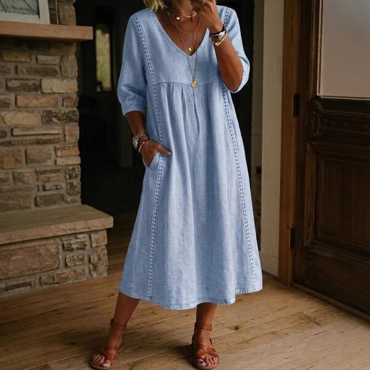 Margot™ Denim Midi Dress