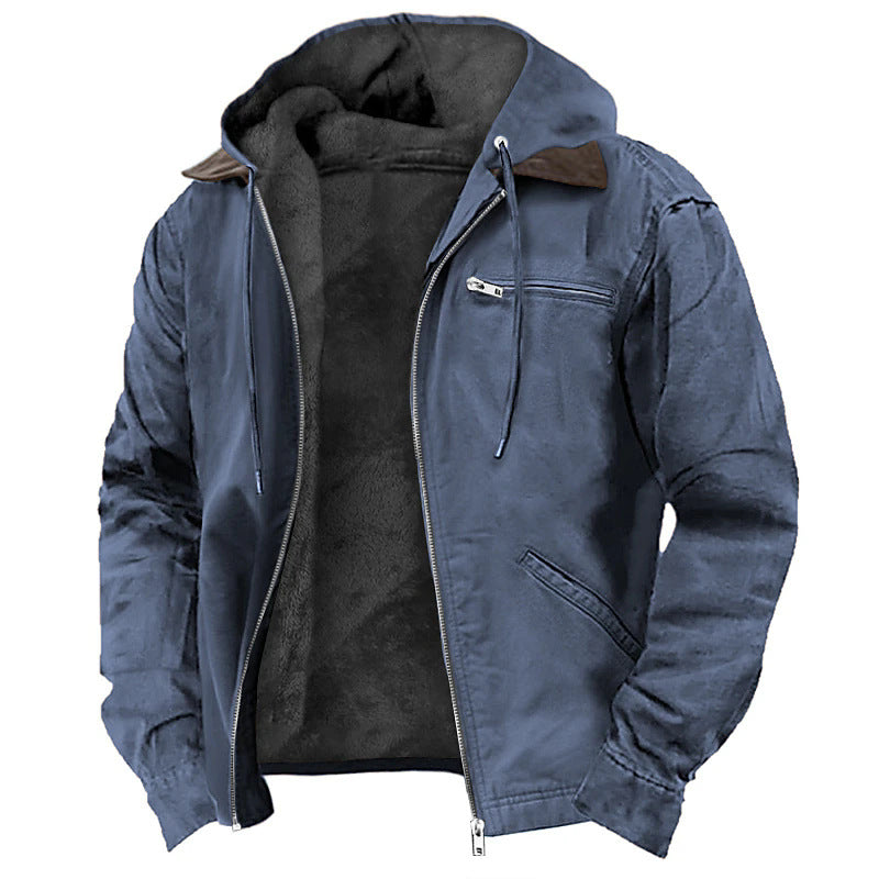 Yorkshire Fleece-Lined Hooded Jacket
