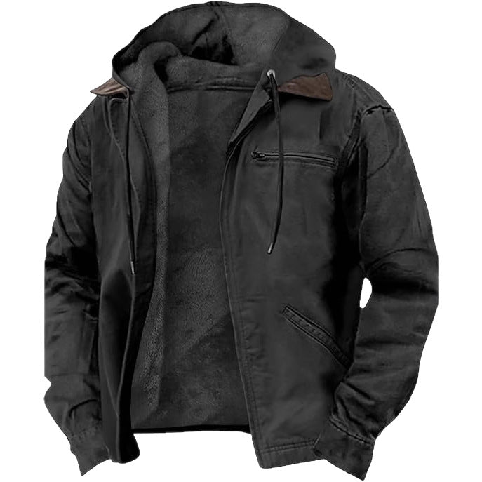 Yorkshire Fleece-Lined Hooded Jacket