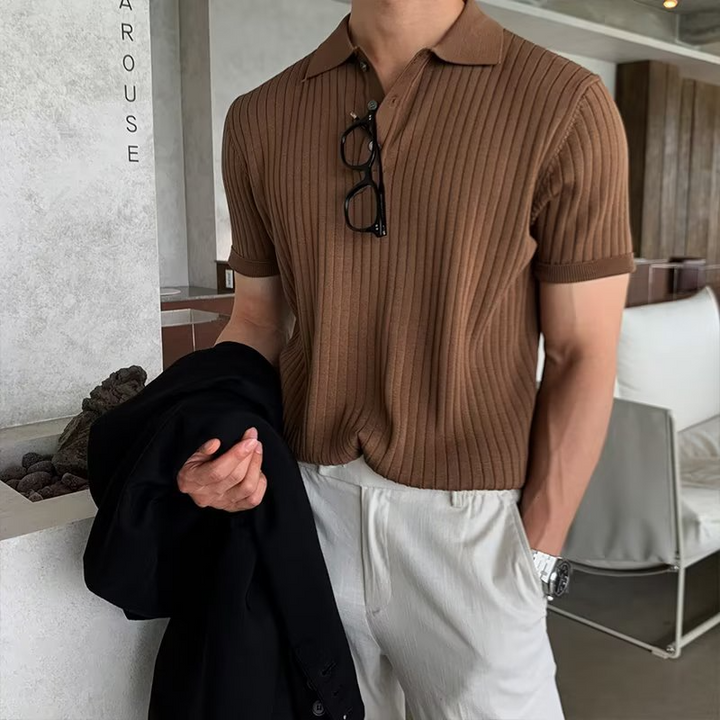 Nico | Vertical Striped Polo