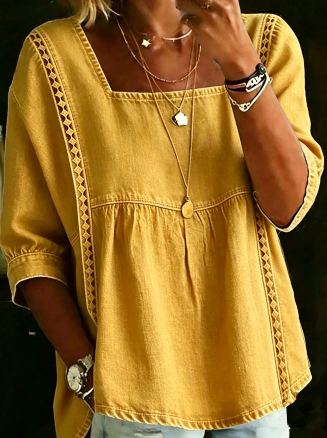 Madeline Denim Maxi Dress