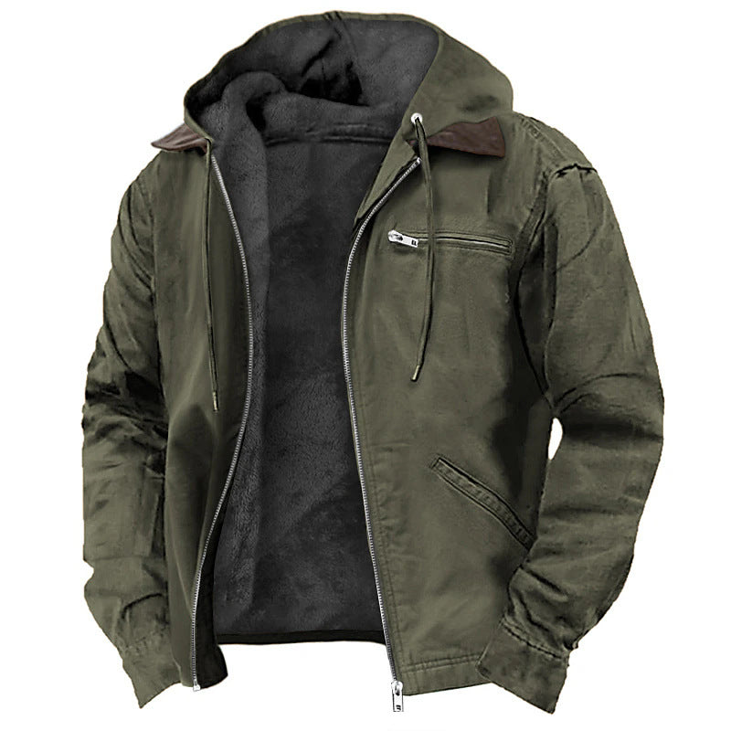 Yorkshire Fleece-Lined Hooded Jacket