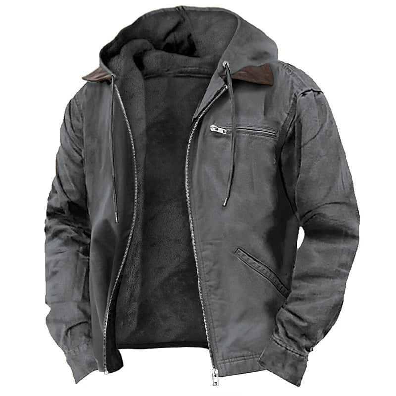 Yorkshire Fleece-Lined Hooded Jacket