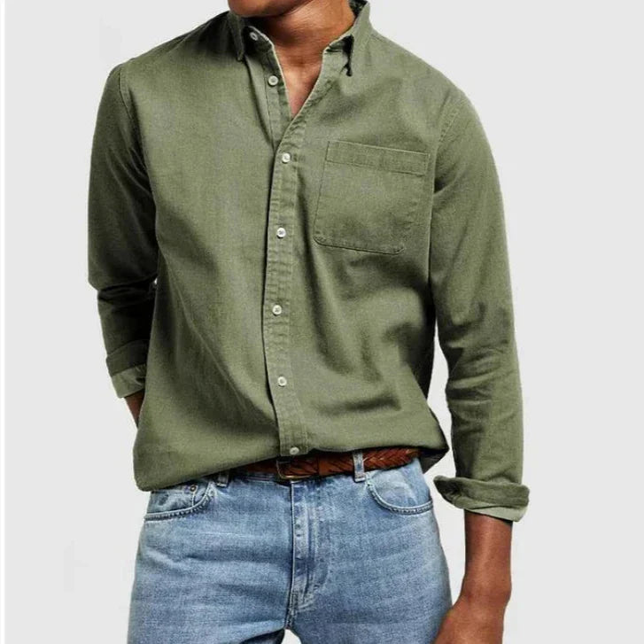 Mantova - Men's Refined Cotton Shirt