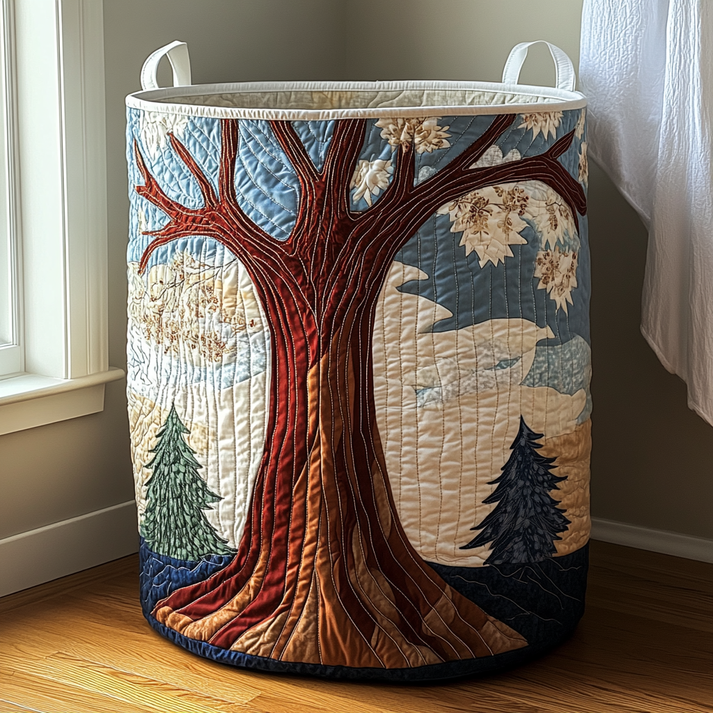 Forest Spirit | Quilted Laundry Basket