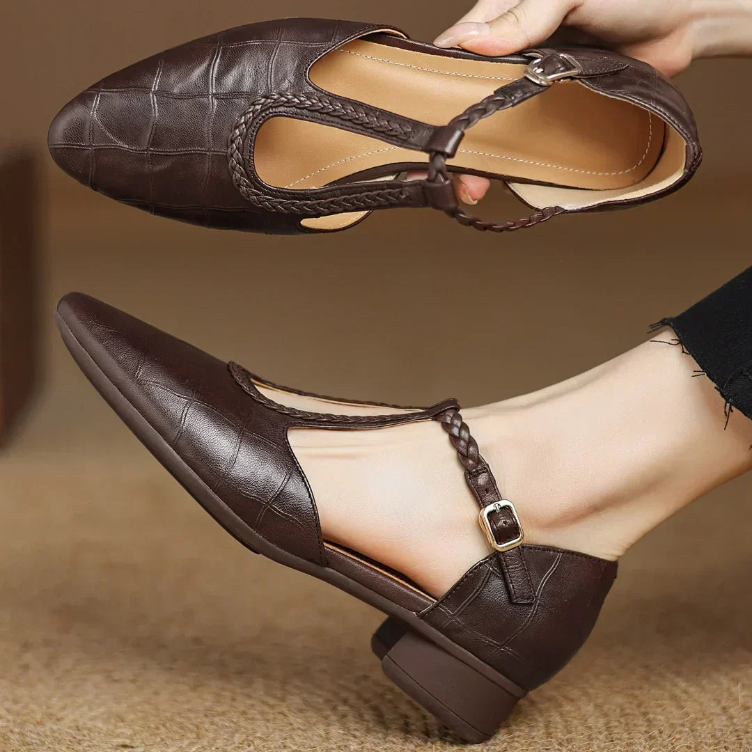 Lara Leather Mary Janes