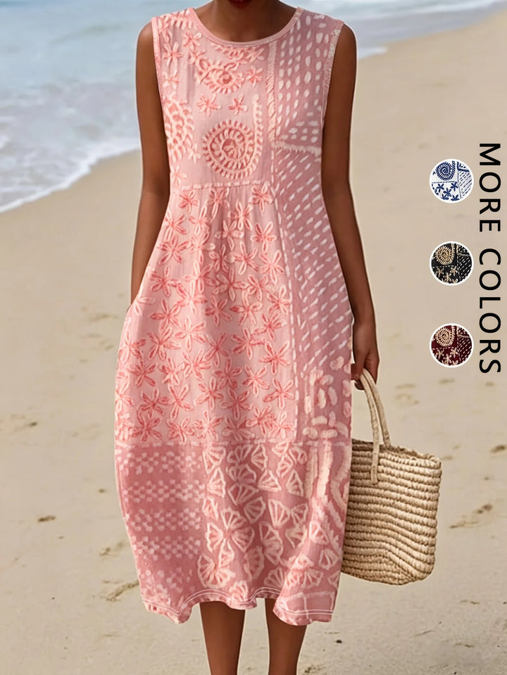 Sienna™ | Vibrant Mosaic Maxi Dress