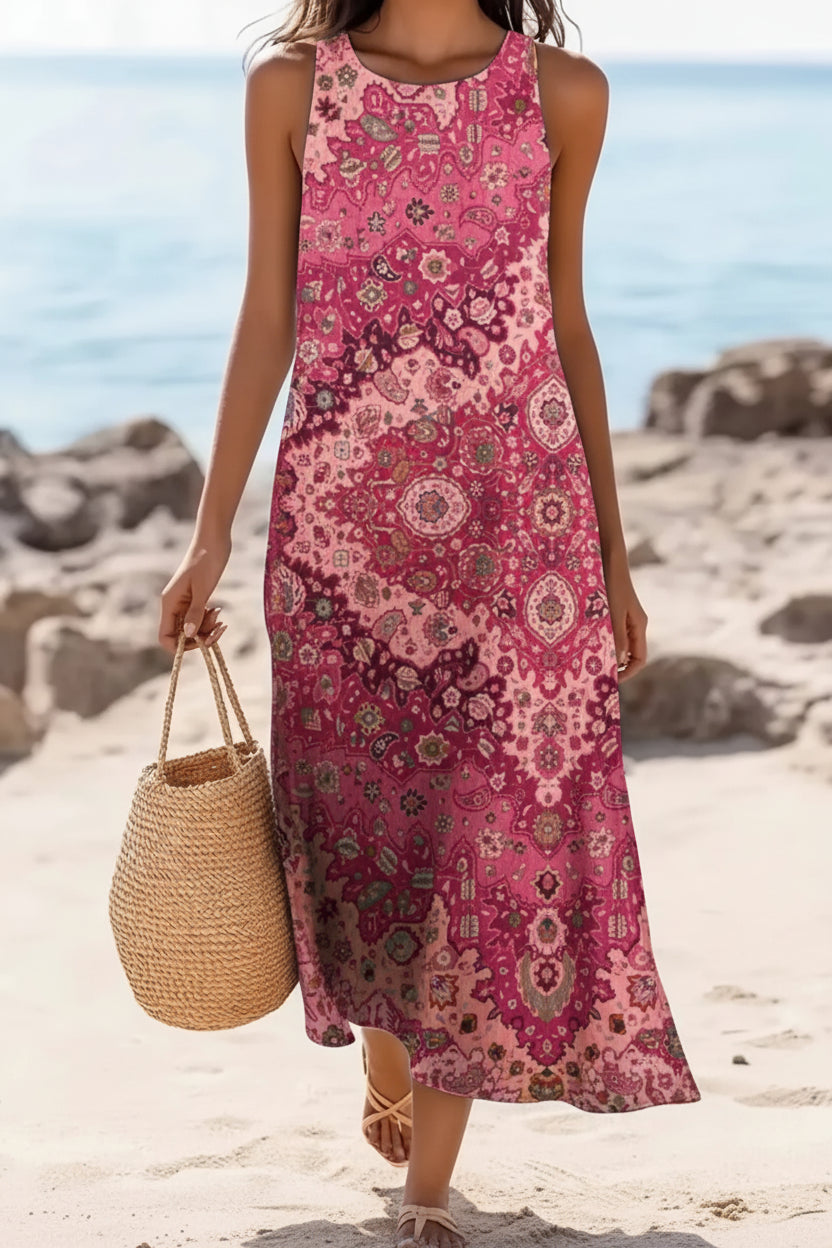 Sienna™ | Vibrant Mosaic Maxi Dress