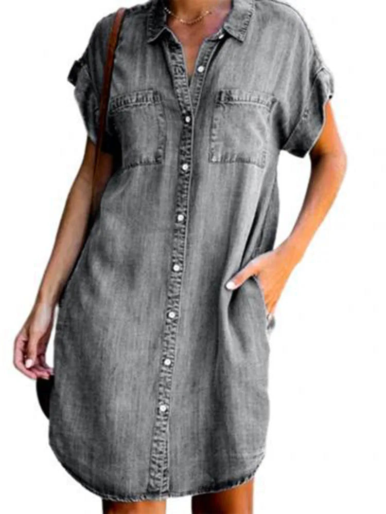 Charlotte™ | Casual Chic Denim Dress