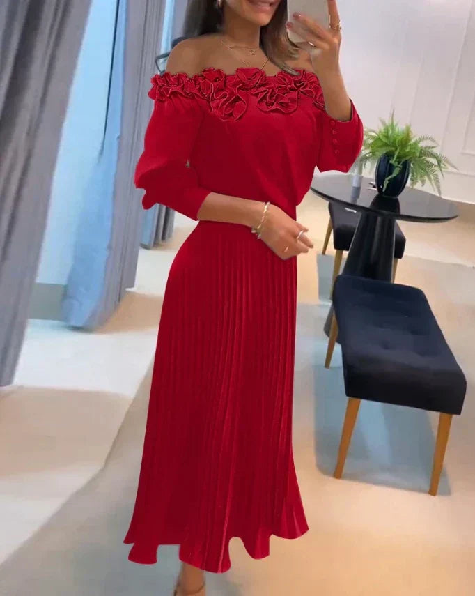 Daniela™ | Elegant Off-Shoulder Maxi - By Mezory-London