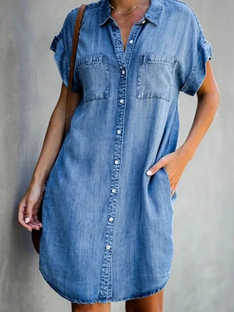 Charlotte™ | Casual Chic Denim Dress