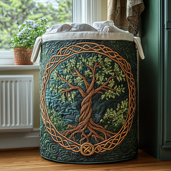 Forest Spirit | Quilted Laundry Basket
