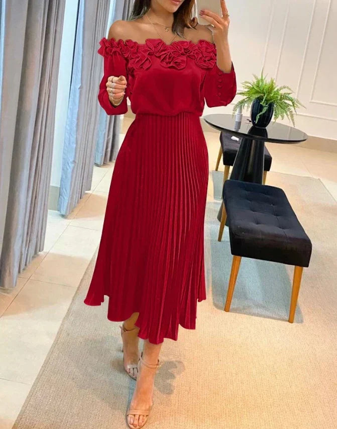 Daniela™ | Elegant Off-Shoulder Maxi - By Mezory-London