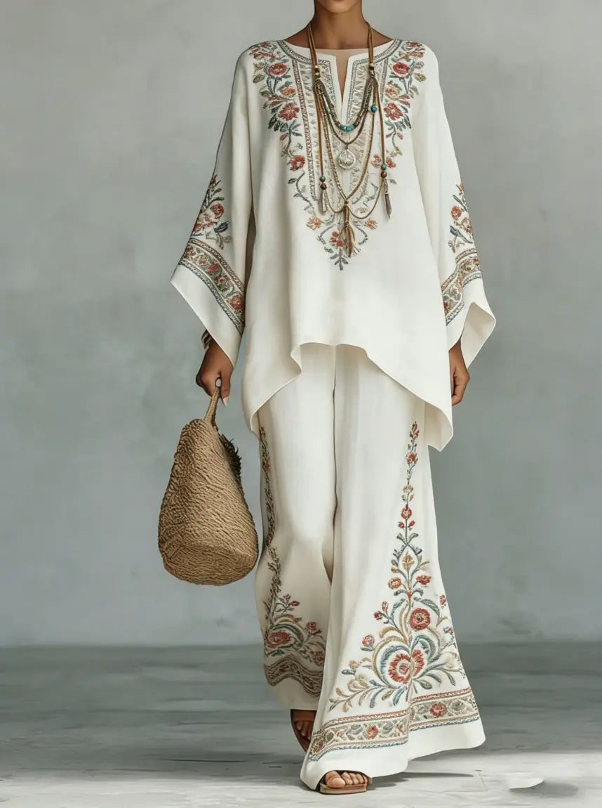 Veronique | Elegant Linen Two-Piece Set