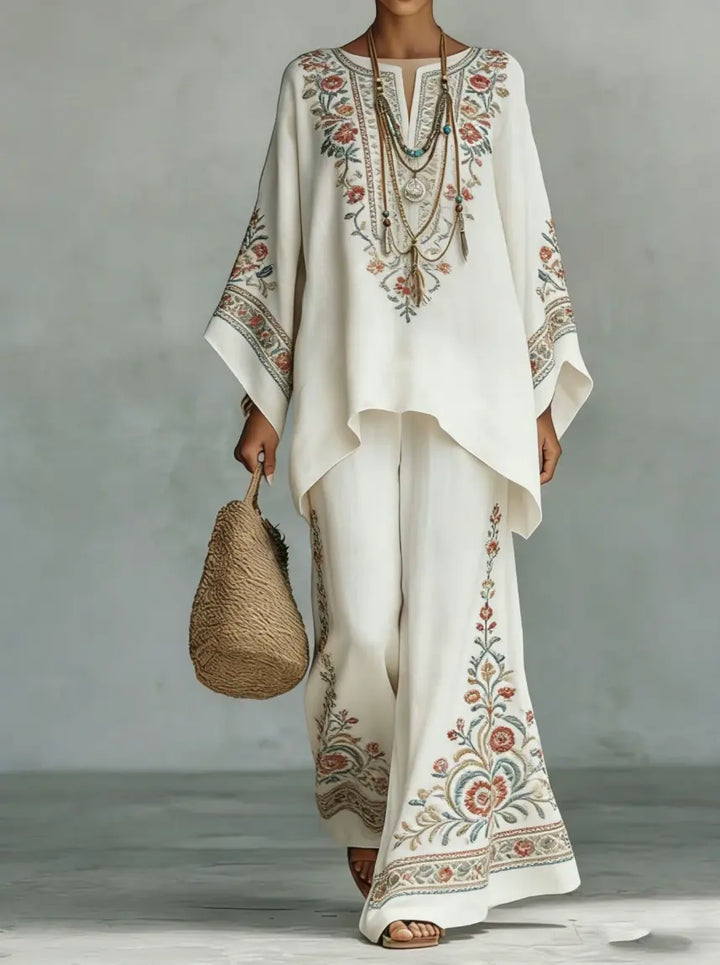 Veronique | Elegant Linen Two-Piece Set