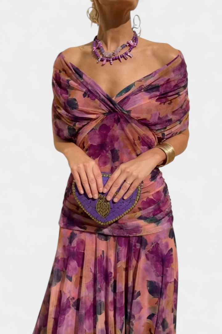 Sophie | V-Neck Floral Maxi Dress