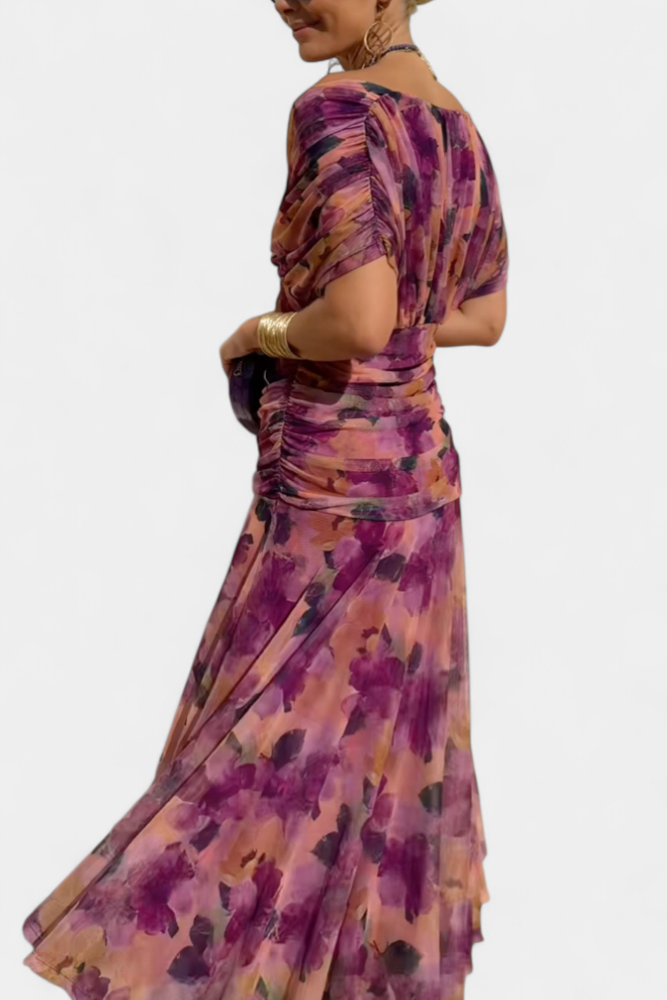 Sophie | V-Neck Floral Maxi Dress