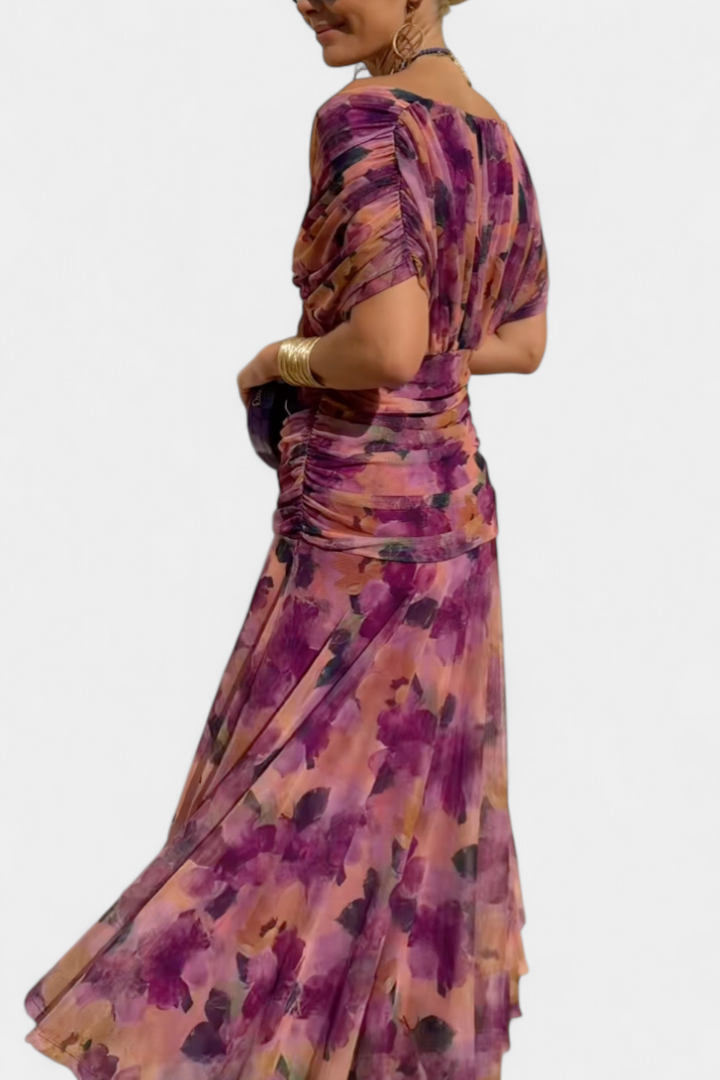 Sophie | V-Neck Floral Maxi Dress