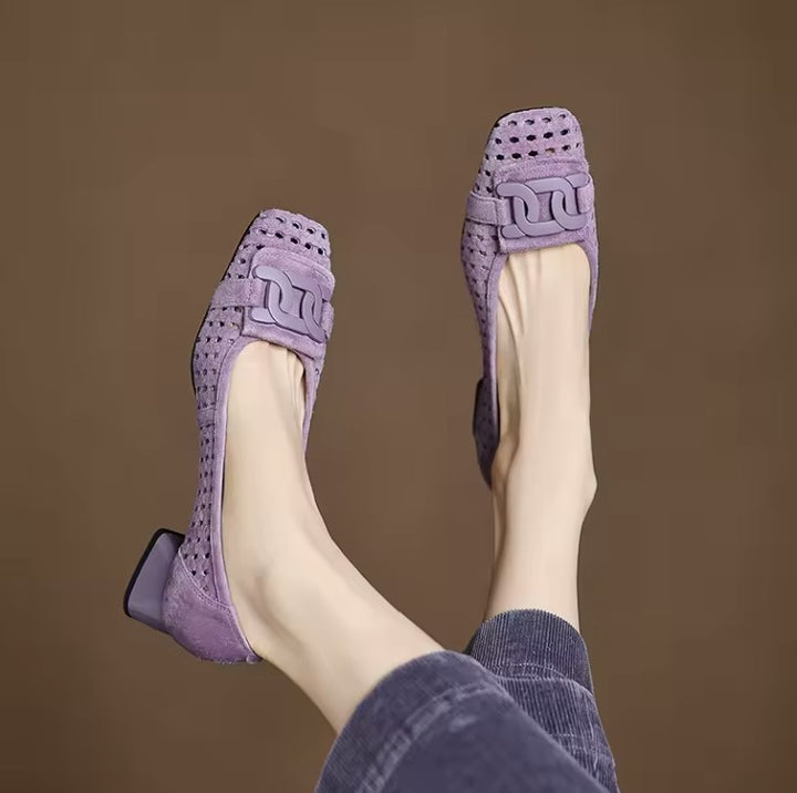 Solea Woven Leather Heels