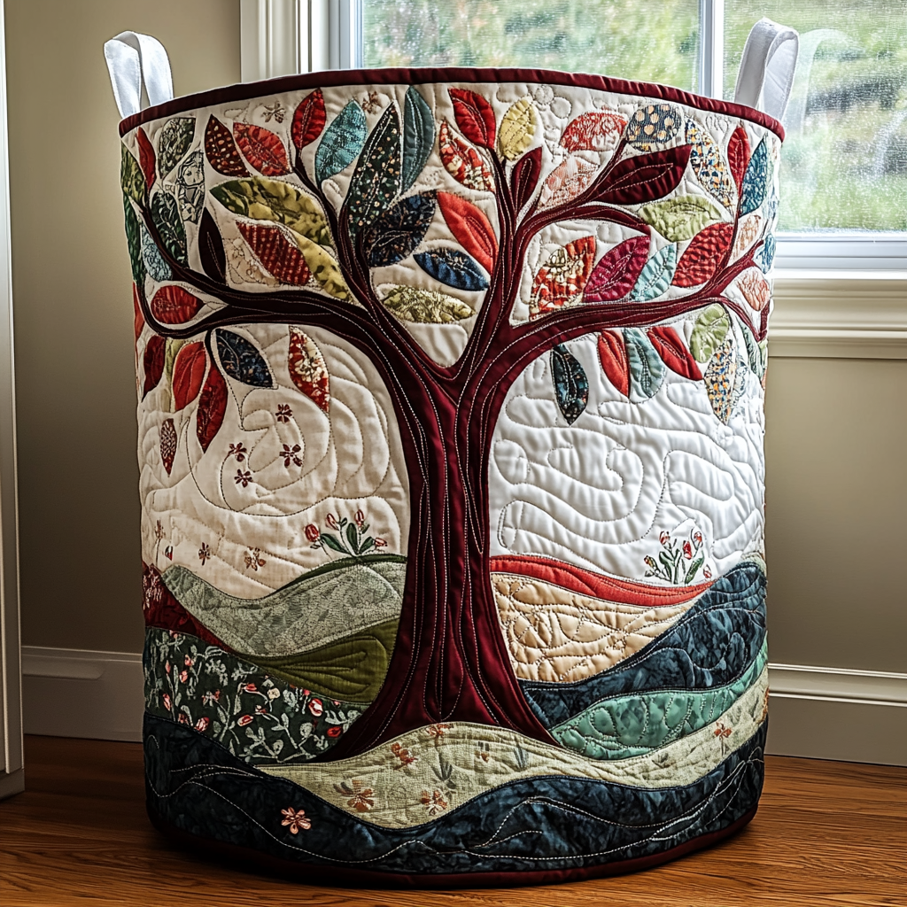 Forest Spirit | Quilted Laundry Basket