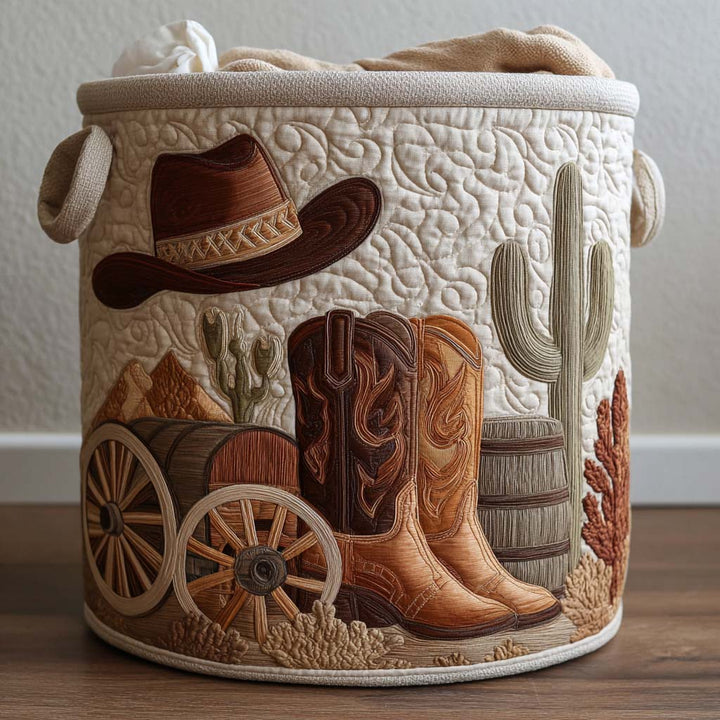 Western Spirit | Quilted Laundry Basket