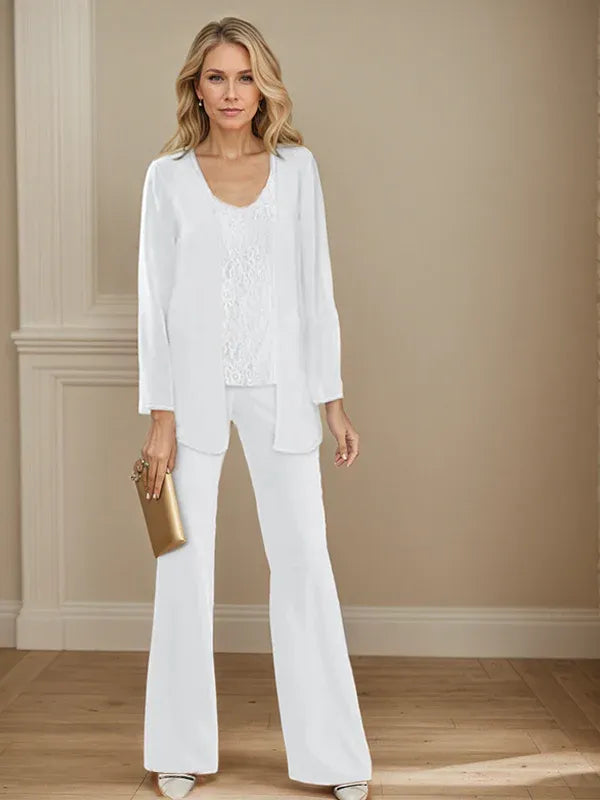 Chiffon Mother of the Bride Pantsuit with Jacket